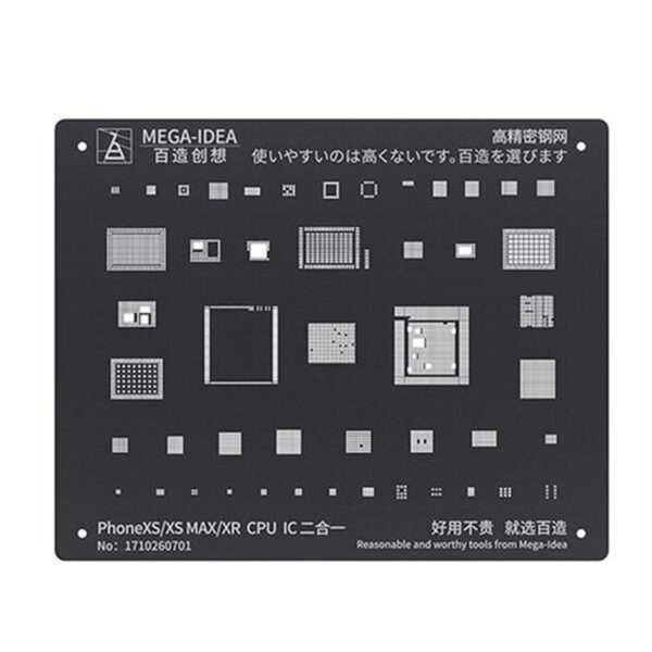 Rework Repair BGA Reballing Stencil QianLi MEGA-IDEA black