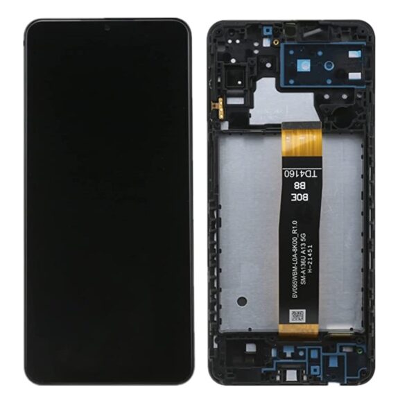 SAMSUNG A136B Galaxy A13 5G - LCD - Complete front + Touch Black Original Service Pack