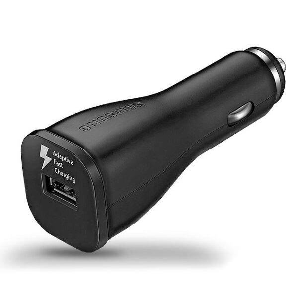 SAMSUNG - ORIGINAL CAR FAST CHARGER EP-LN915UBE 2A USB ΜΑΥΡΟΣ, Bulk