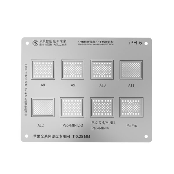 Universal High Quality Hard Disk BGA Reballing Stencil MiJing iPhone/iPad