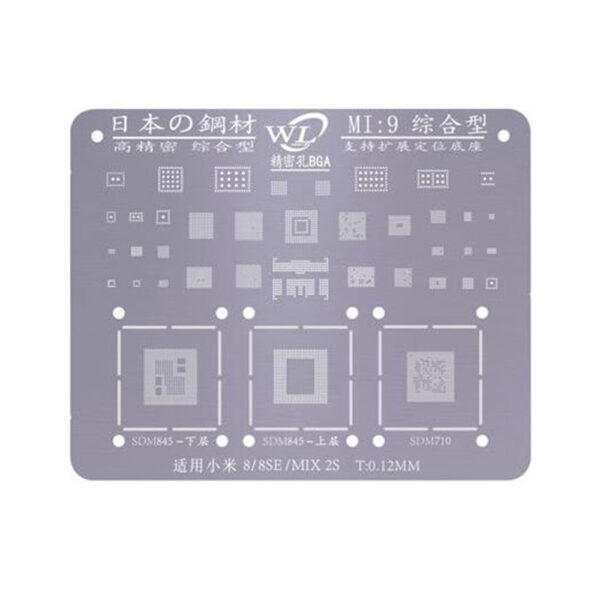 WL High Quality BGA Reballing Stencil Kit Xiaomi Redmi Mi 8 / 8 SE / Mix 2S