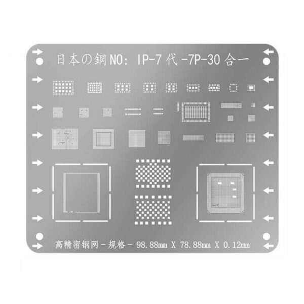 WL High Quality BGA Reballing Stencil Kit iPhone 7 / 7 Plus