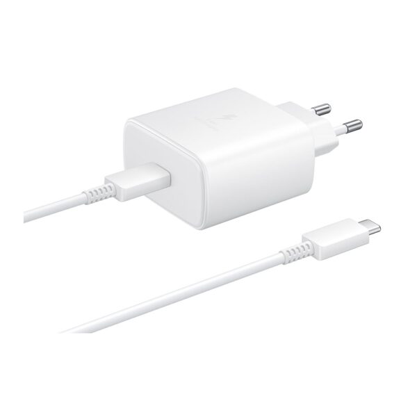 SAMSUNG - ORIGINAL Quickcharge 45W PD Travel Charger + Type C Cable White Bulk