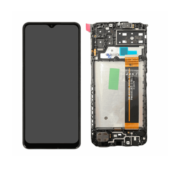 SAMSUNG A137F Galaxy A13 - LCD - Complete front + Touch Black Original Service Pack