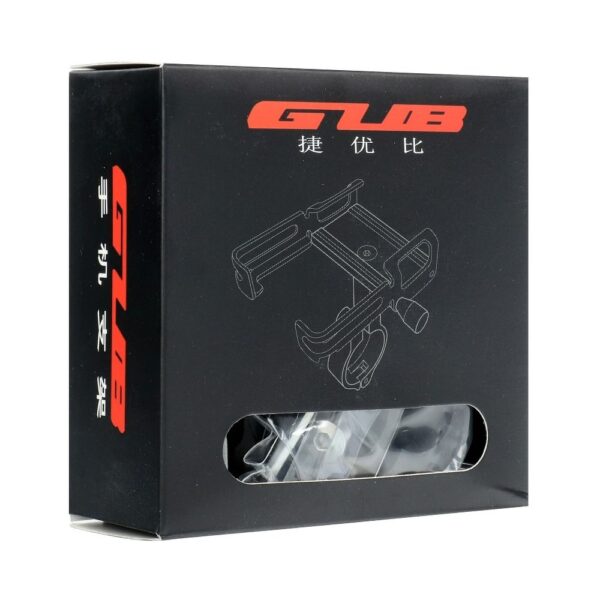 Bike holder GUB P20 Aluminium black for mobile phone + 360° rotated