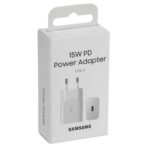 SAMSUNG - ORIGINAL EP-T1510NWE USB-C Fast Travel Charger 15W WHITE BLISTER